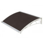 Nadstrešnica Za Vrata 82x120cm Bela Baza Ploča Bronza 6mm 997