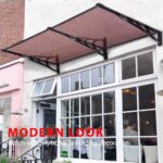 Nadstrešnica ravna 200x90 Crna Bronza 5mm Leksan 1514 - Slika 2