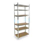 Metalna Montažna Polica 200x90x45cm Šest Nivoan 1390 - Slika 3