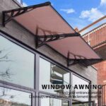 Nadstrešnica ravna 200x90 Crna Bronza 5mm Leksan 1514 - Slika 3