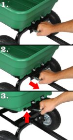 PROLINETECH Baštenska transportna kiperska kolica PLT/BK-75L - Slika 3