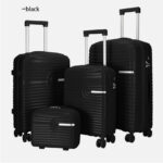 PROLINETECH Set putničkih kofera 4/1 PLT/KS-BLK Black