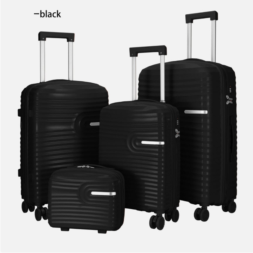 1 PROLINETECH Set putničkih kofera 4/1 PLT/KS-BLK Black - Slika 1